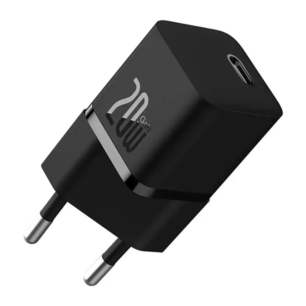 Baseus - Charger GaN Type-C Fast 20W - Black