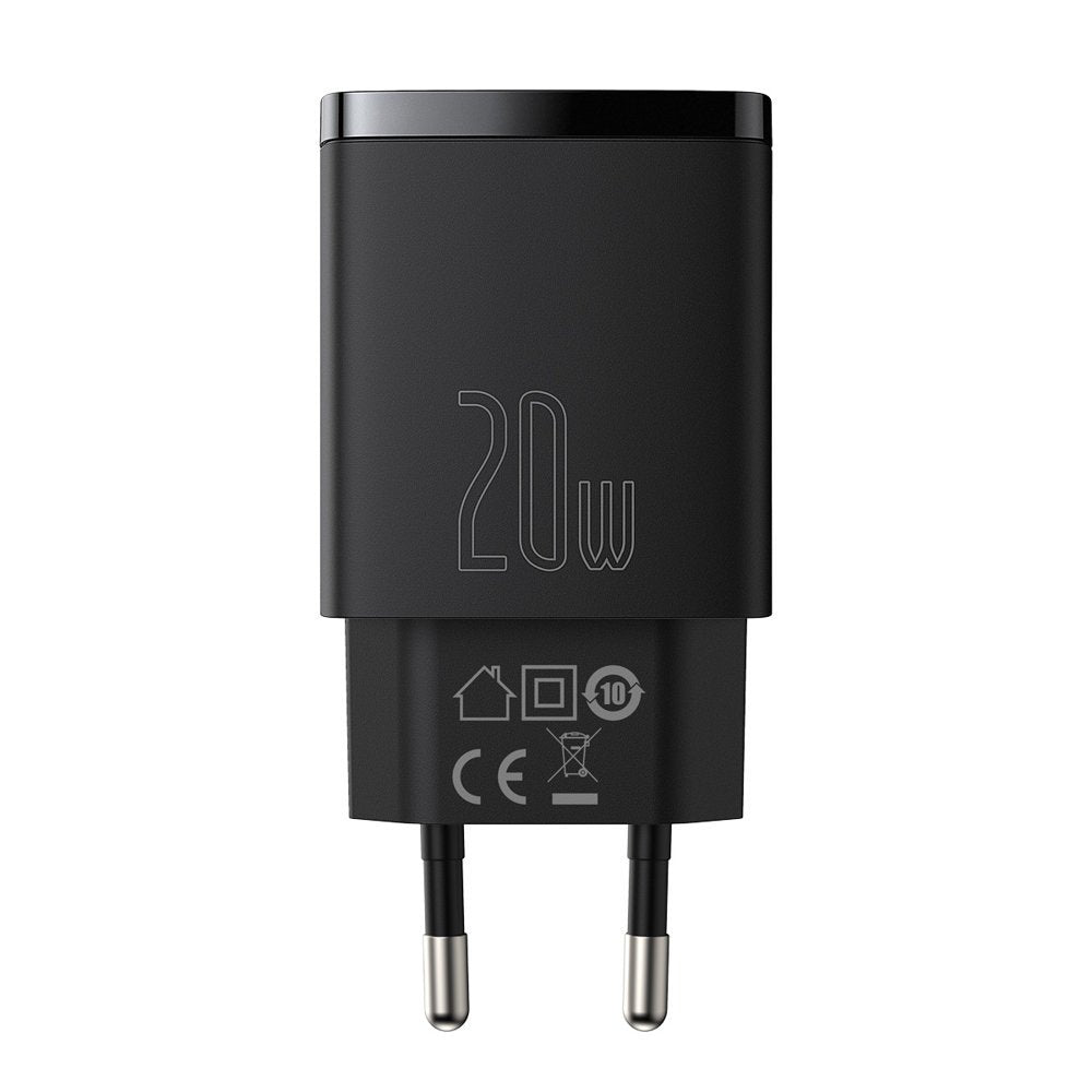 Baseus - Wall Charger Compact Type-C 20W 3A Black